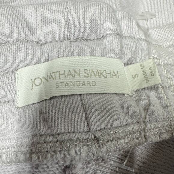 Jonathan Simkhai NWT Stevie Paperbag Sweatpants Purple Size S Belted 100% Cotton - Picture 4 of 10